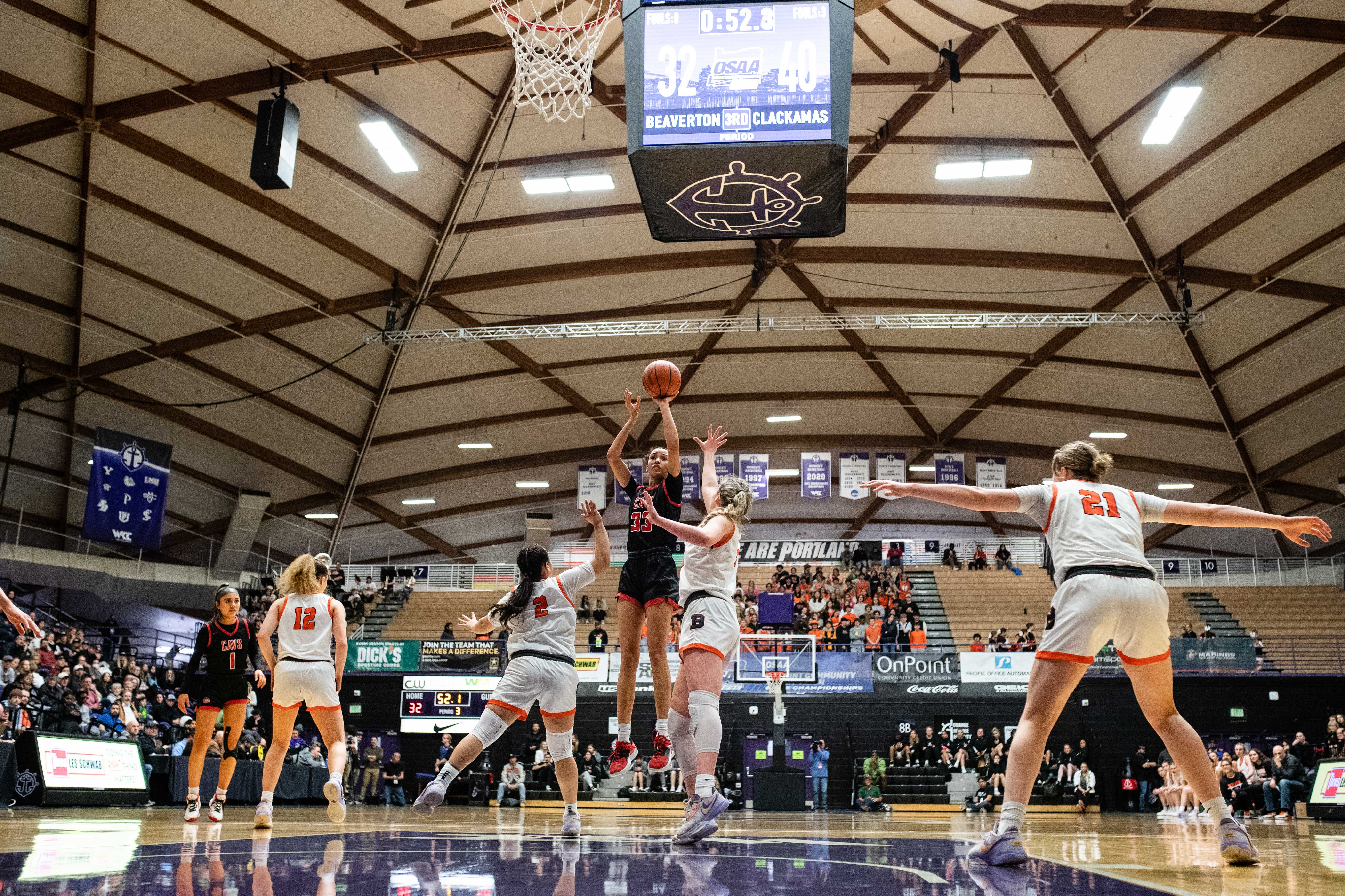 Clackamas Beaverton 6A Oregon girls basketball quarterfinal Naji Saker 1 -75